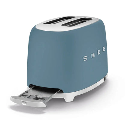 Smeg 2-Schlitz-Toaster, kompakt, Storm Blue, TSF01SBMEU