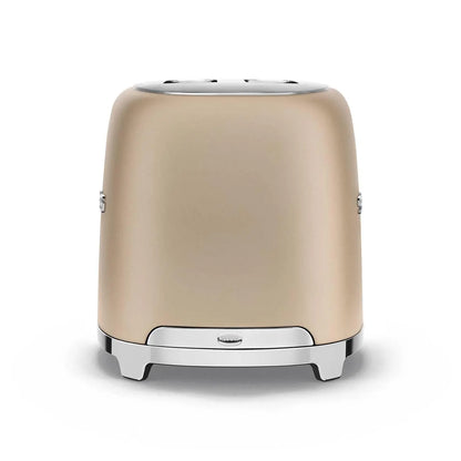 TSF01CHMEU Toaster - kompakter 2-Schlitz-Toaster Champagner Matt - Smeg Point  - Online Handel