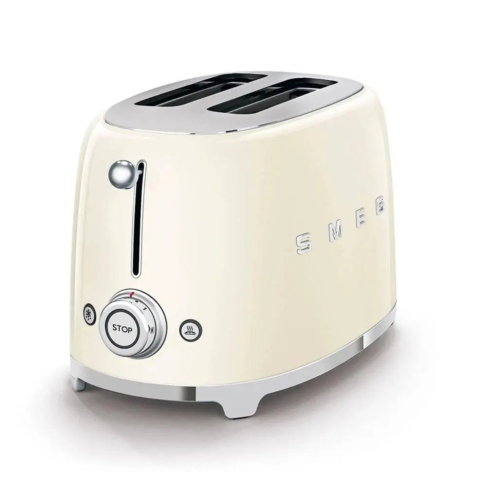 TSF01CREU Toaster - kompakter 2-Schlitz-Toaster Creme - Smeg Point  - Online Handel