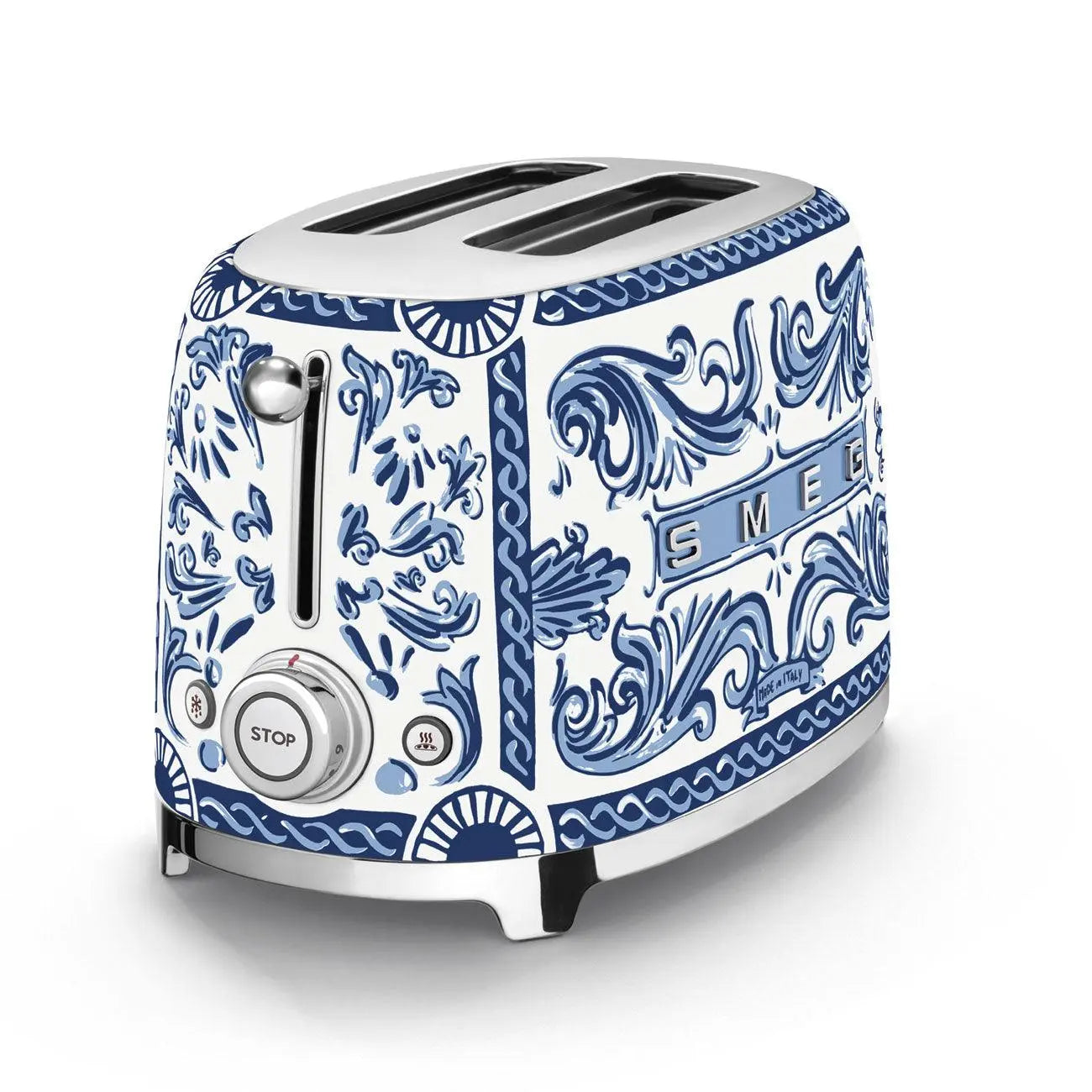 TSF01DGBEU Smeg Toaster 2-Schlitz D&G Blu Mediterraneo - Smeg Point - Online Handel