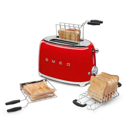 TSF01RDEU Toaster - kompakter 2-Schlitz-Toaster Rot - Smeg Point  - Online Handel