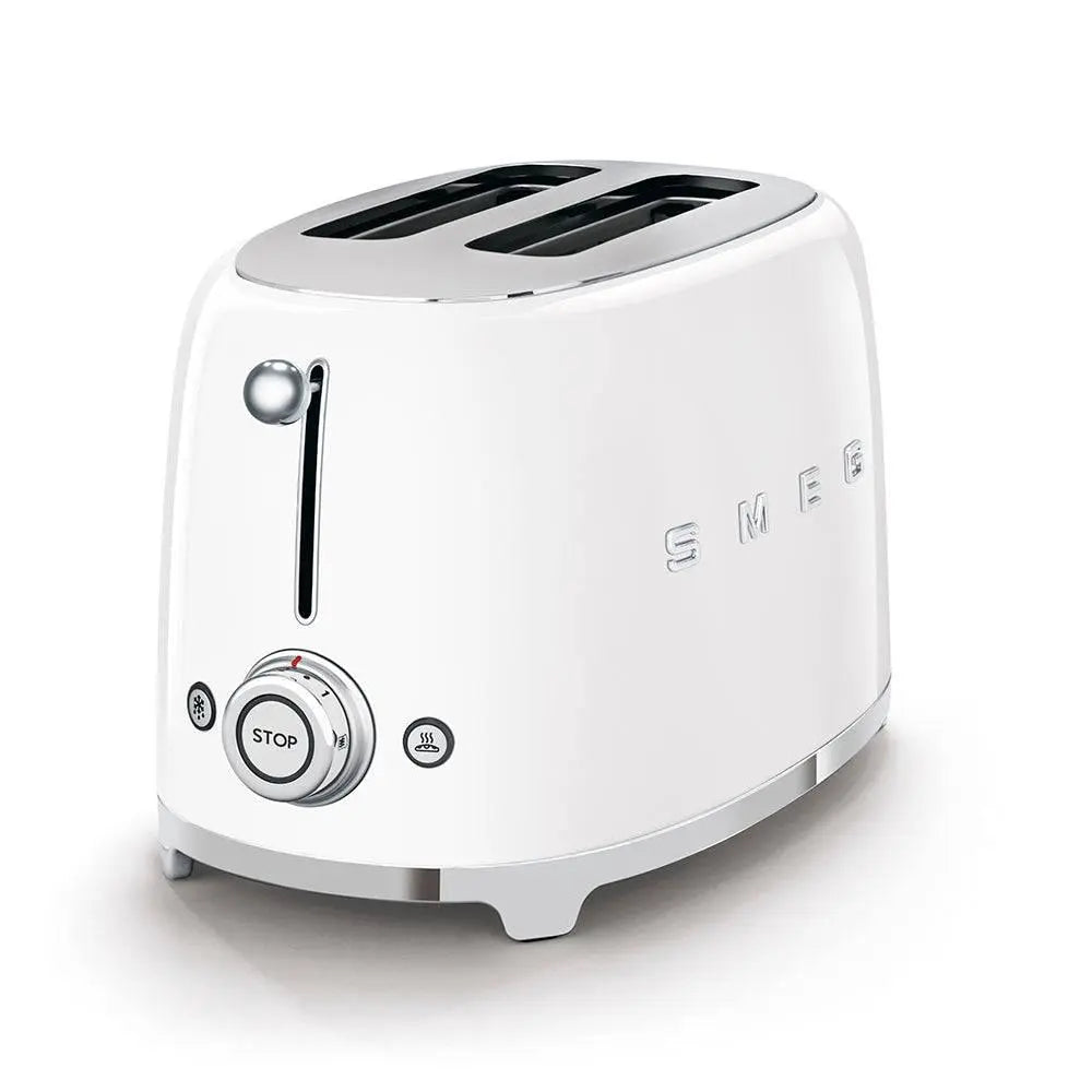 TSF01WHEU Toaster - kompakter 2-Schlitz-Toaster Weiß - Smeg Point  - Online Handel