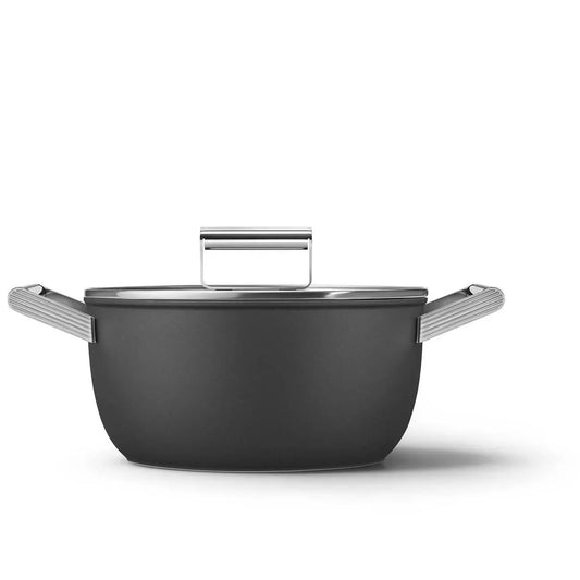 CKFC2411BLM Schmortopf 24cm Schwarz - Smeg Point  - Online Handel