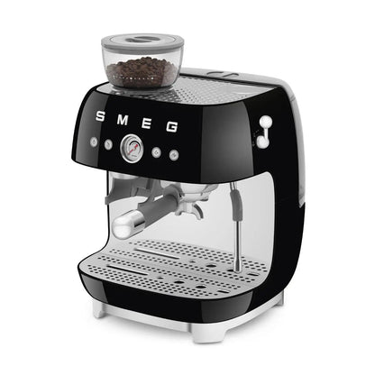 Espressomaschine mit Mahlwerk EGF03BLEU Schwarz - Smeg Point  - Online Handel