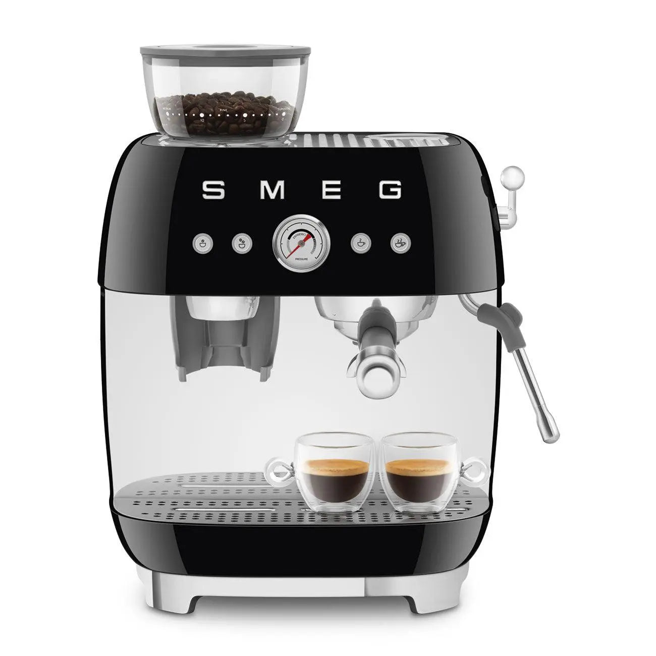 Espressomaschine mit Mahlwerk EGF03BLEU Schwarz - Smeg Point  - Online Handel