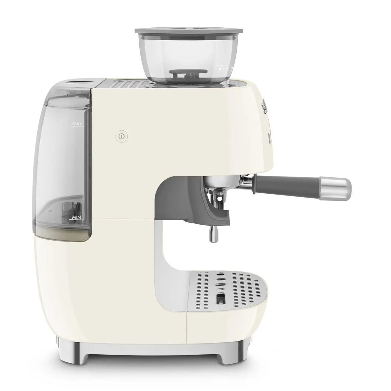 Espressomaschine mit Mahlwerk EGF03CREU Creme - Smeg Point  - Online Handel