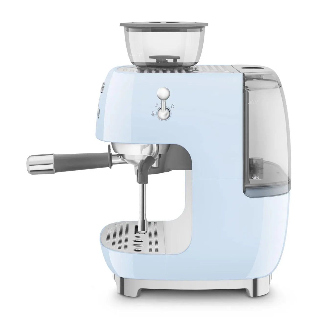 Espressomaschine mit Mahlwerk EGF03PBEU Pastellblau - Smeg Point  - Online Handel