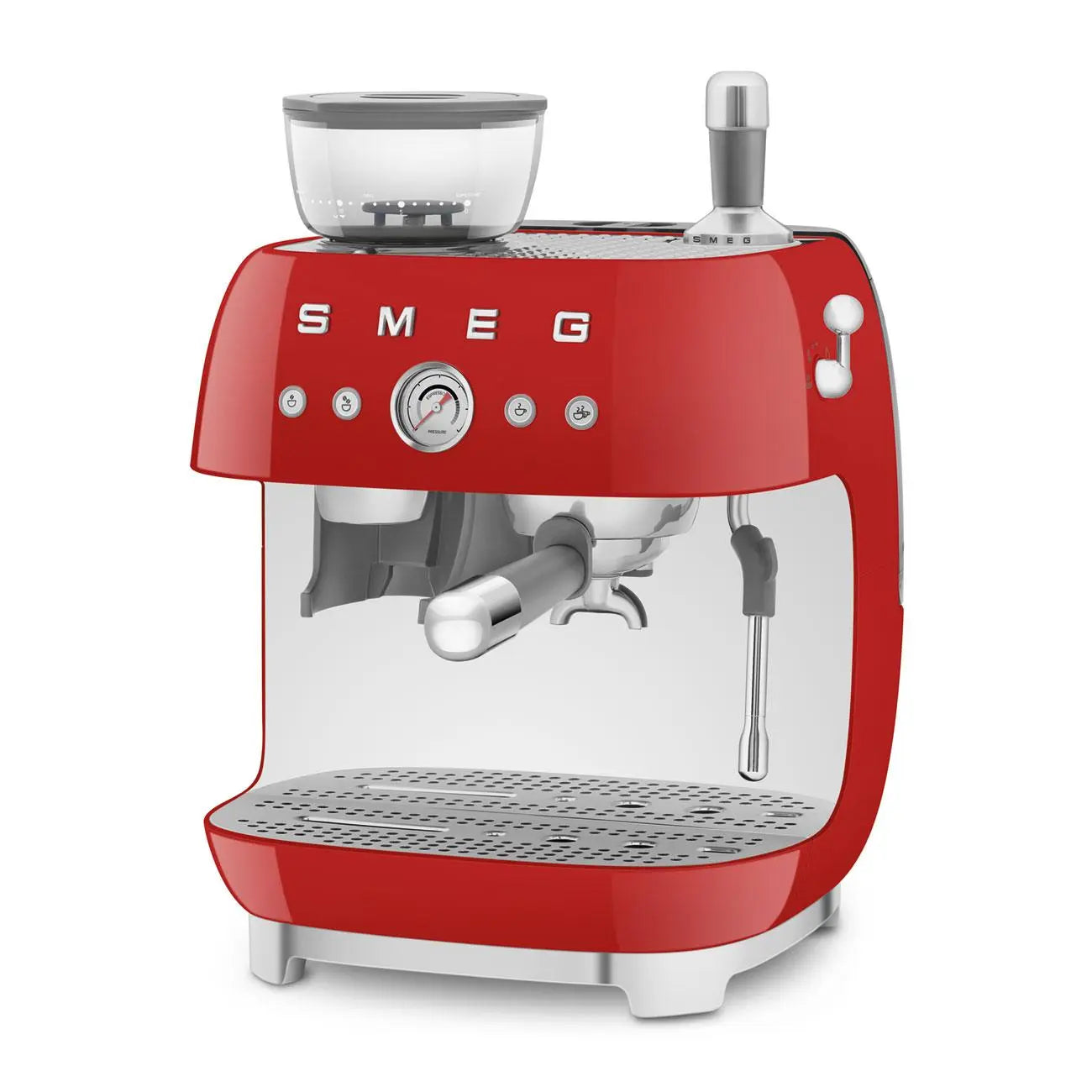 Espressomaschine mit Mahlwerk EGF03RDEU Rot - Smeg Point  - Online Handel