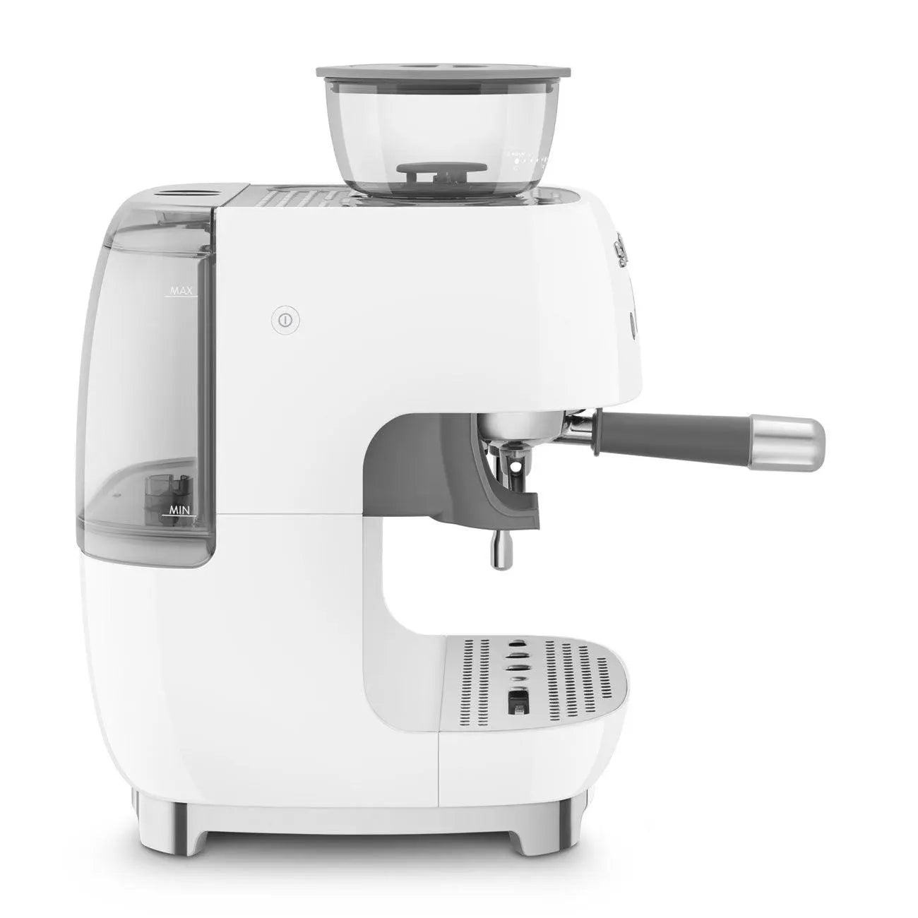 Espressomaschine mit Mahlwerk EGF03WHEU Weiß - Smeg Point  - Online Handel