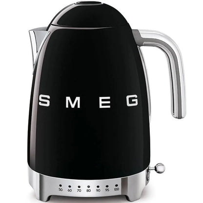 KLF04BLEU Wasserkocher Schwarz Temperaturgeregelt 1,7 Liter - Smeg Point  - Online Handel