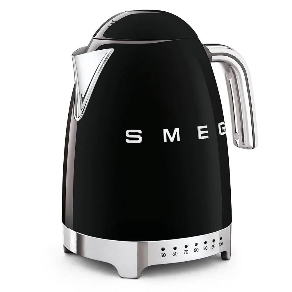 KLF04BLEU Wasserkocher Schwarz Temperaturgeregelt 1,7 Liter - Smeg Point  - Online Handel