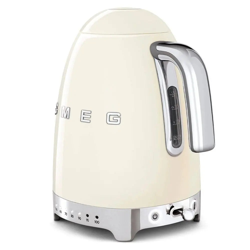 KLF04CREU Wasserkocher Creme Temperaturgeregelt 1,7 Liter - Smeg Point  - Online Handel