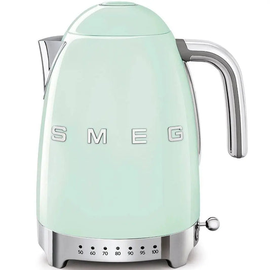 KLF04PGEU Wasserkocher Pastellgrün Temperaturgeregelt 1,7 Liter - Smeg Point  - Online Handel