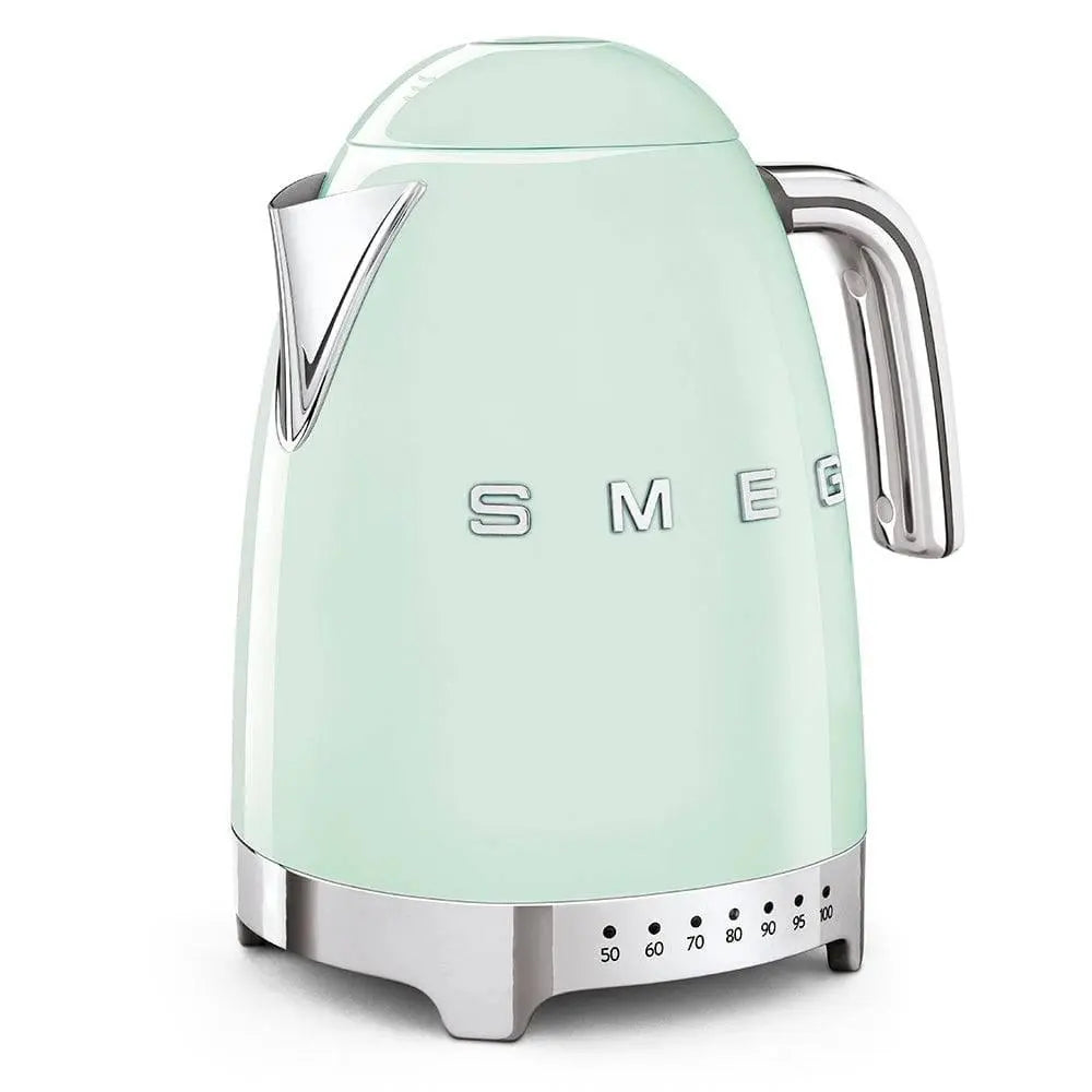 KLF04PGEU Wasserkocher Pastellgrün Temperaturgeregelt 1,7 Liter - Smeg Point  - Online Handel