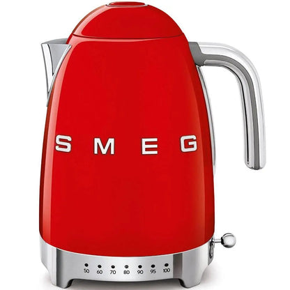 KLF04RDEU Wasserkocher Rot Temperaturgeregelt 1,7 Liter - Smeg Point  - Online Handel