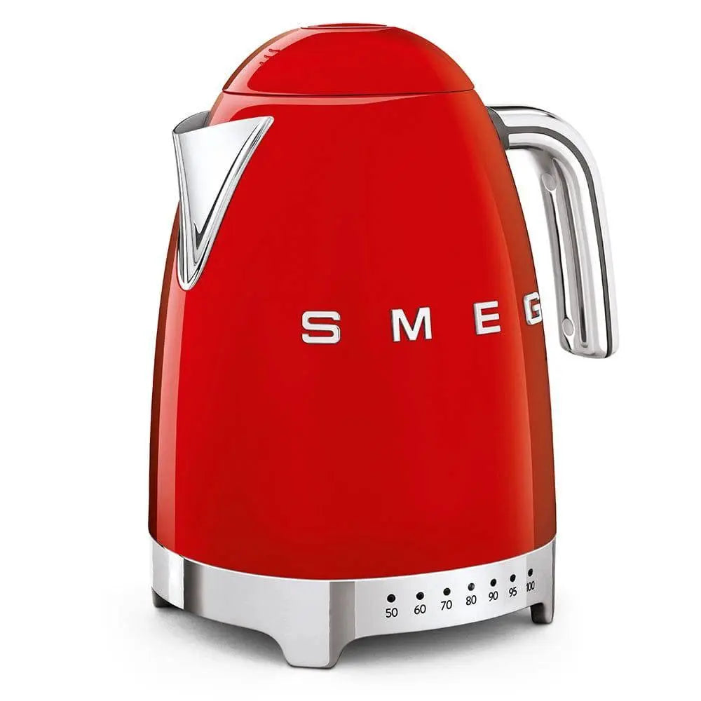 KLF04RDEU Wasserkocher Rot Temperaturgeregelt 1,7 Liter - Smeg Point  - Online Handel