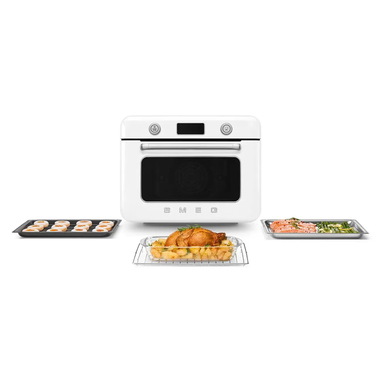 Smeg COF01WHEU Kombi-Tisch-Dampfbackofen Weiß - Smeg Point - Online Handel