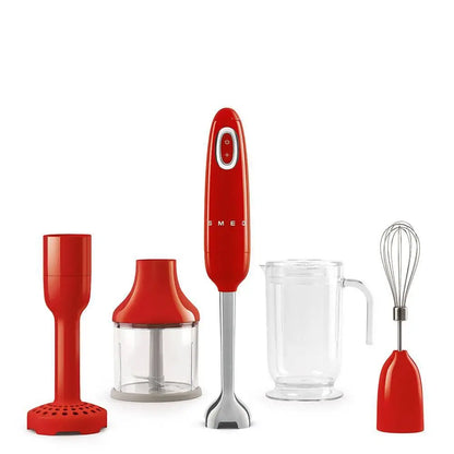 HBF22RDEU Stabmixer Set mit Zubehör Rot - Smeg Point  - Online Handel