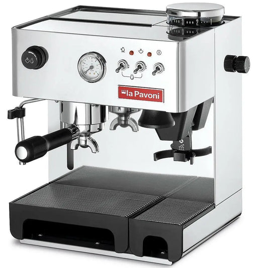 La Pavoni Siebträgermaschine mit integrierter Kaffeemühle, LPCDMB01EU, Domus Bar - Smeg-Point