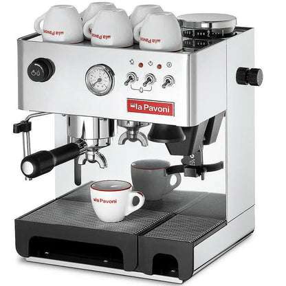 La Pavoni Siebträgermaschine mit integrierter Kaffeemühle, LPCDMB01EU, Domus Bar - Smeg-Point